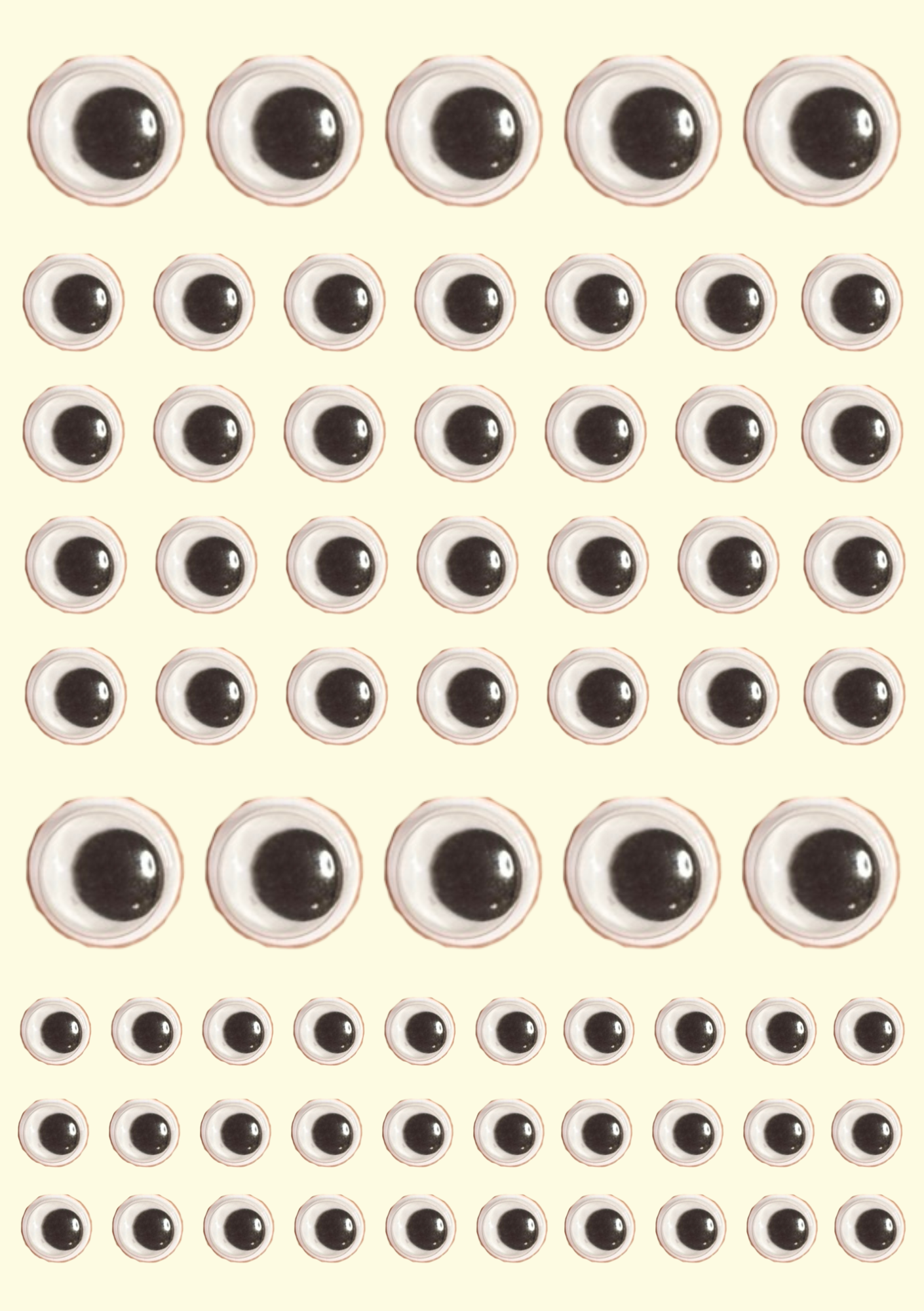 googly eyes sticker sheet