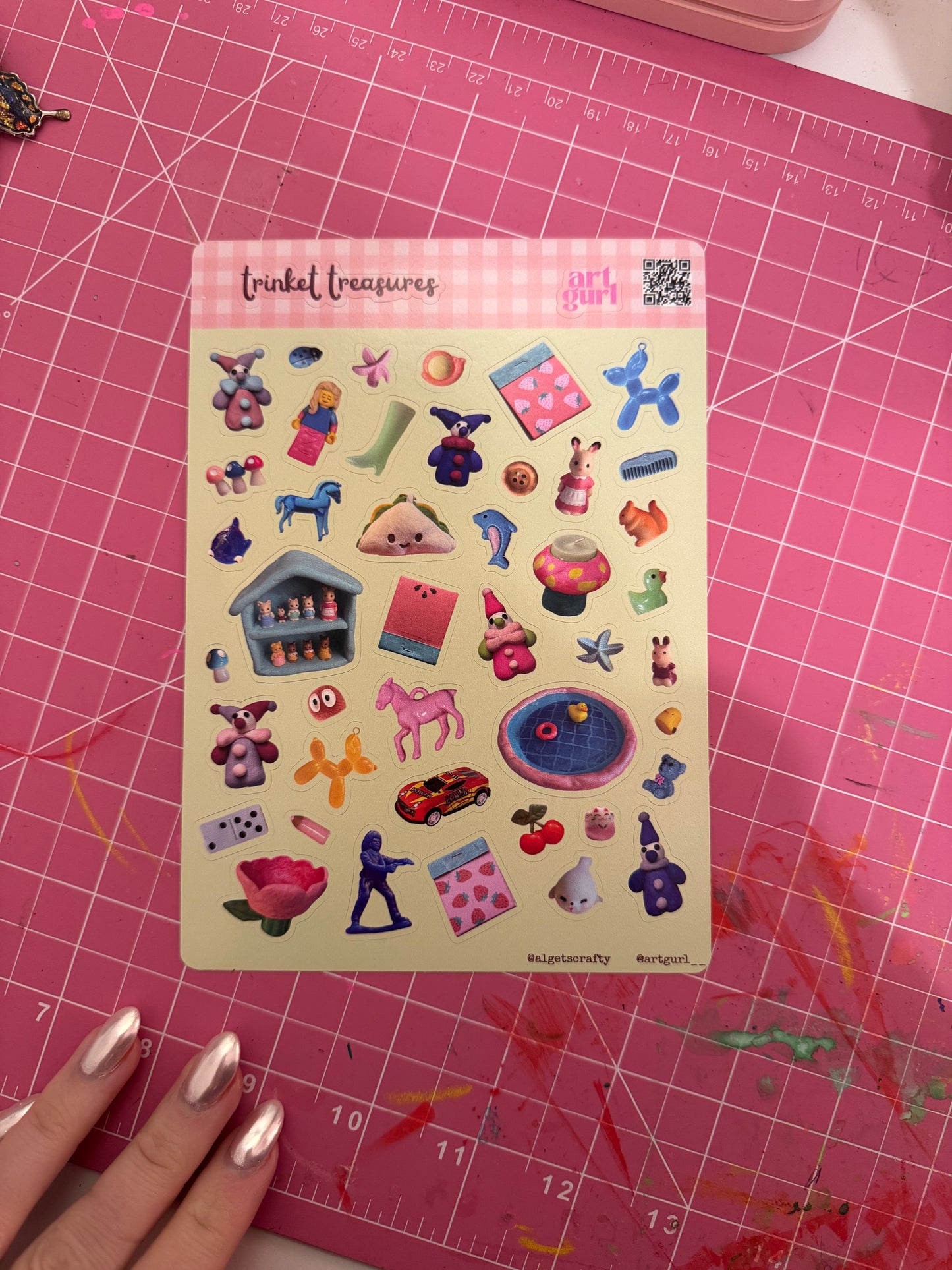 Trinket Treasures Sticker Sheet (5x7)