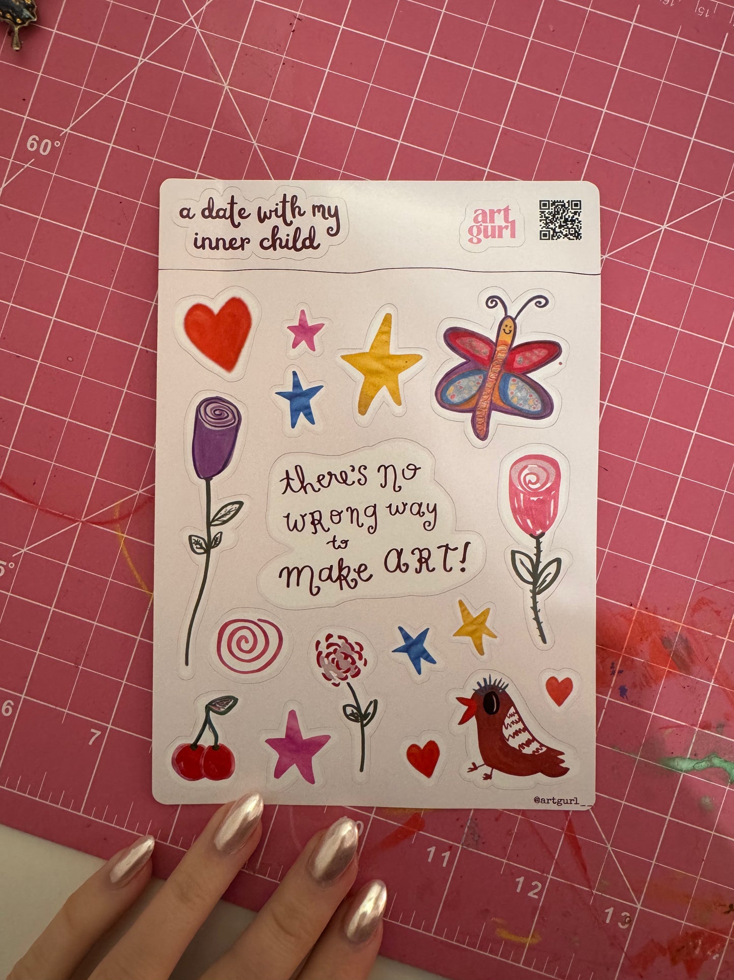A Date With My Inner Child Sticker Sheet (5x7)