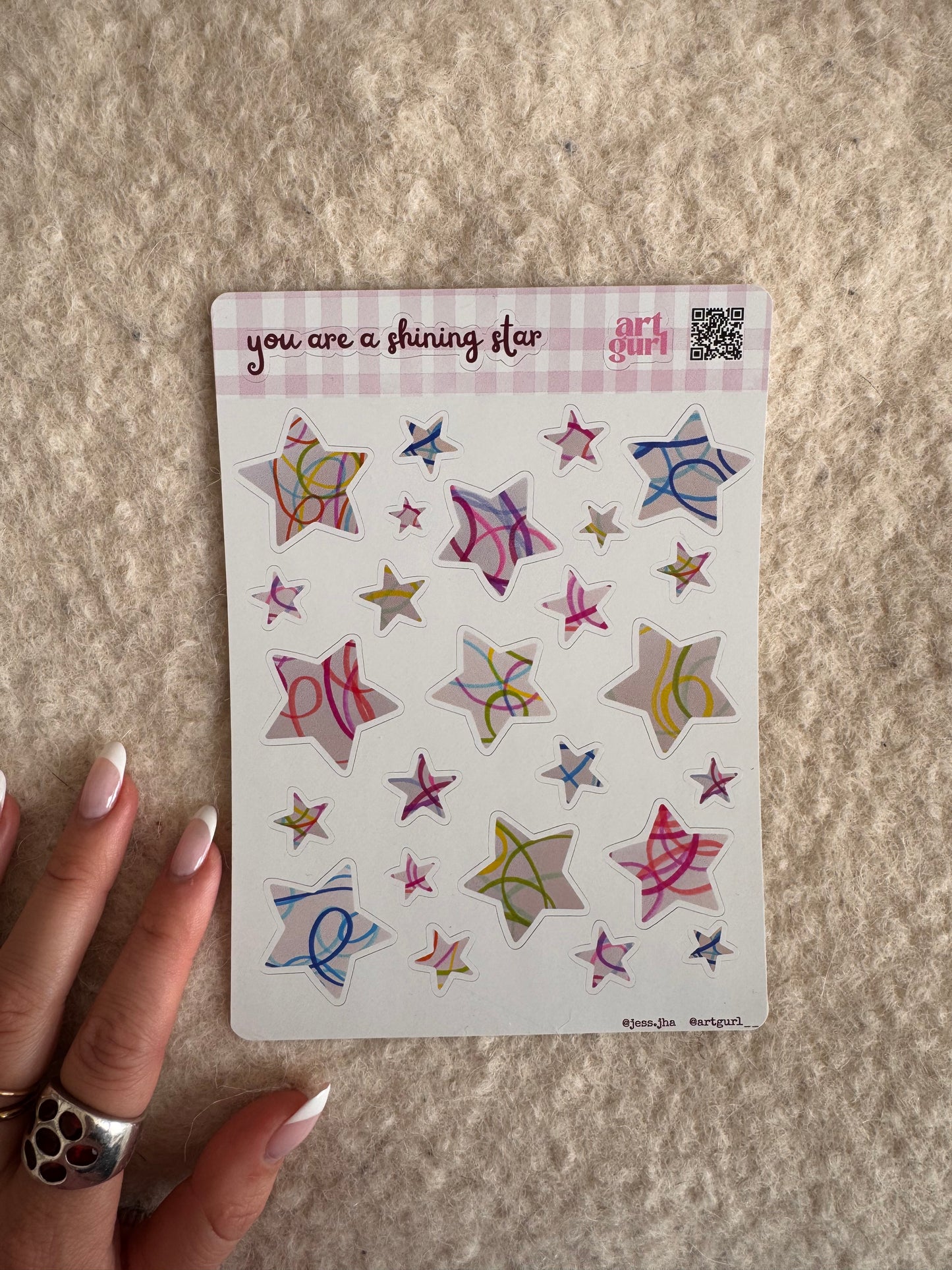 You Are a Shining Star Sticker Sheet (5x7)