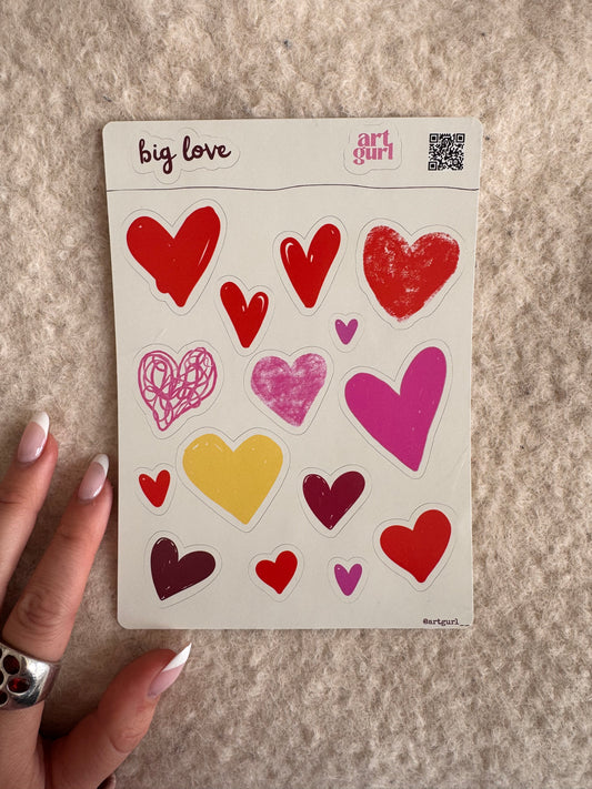 Big Love Sticker Sheet (5x7)